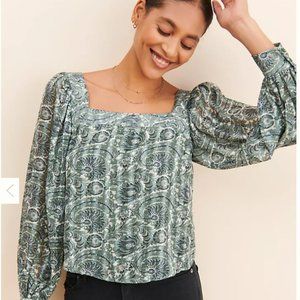 Lucca Coutour Green Buttercup Spring Blouse